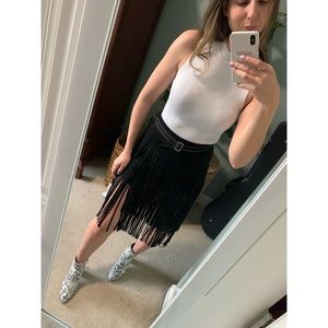 Do + Be Fringe Skirt